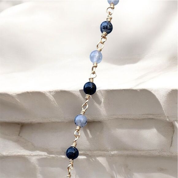 NWOT New Aviva Stanoff Lux Tribe Double Terminated Herkimer Diamond Necklace - Picture 5 of 7